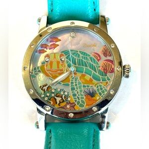 Turtle On Mother Of Pearl Watch